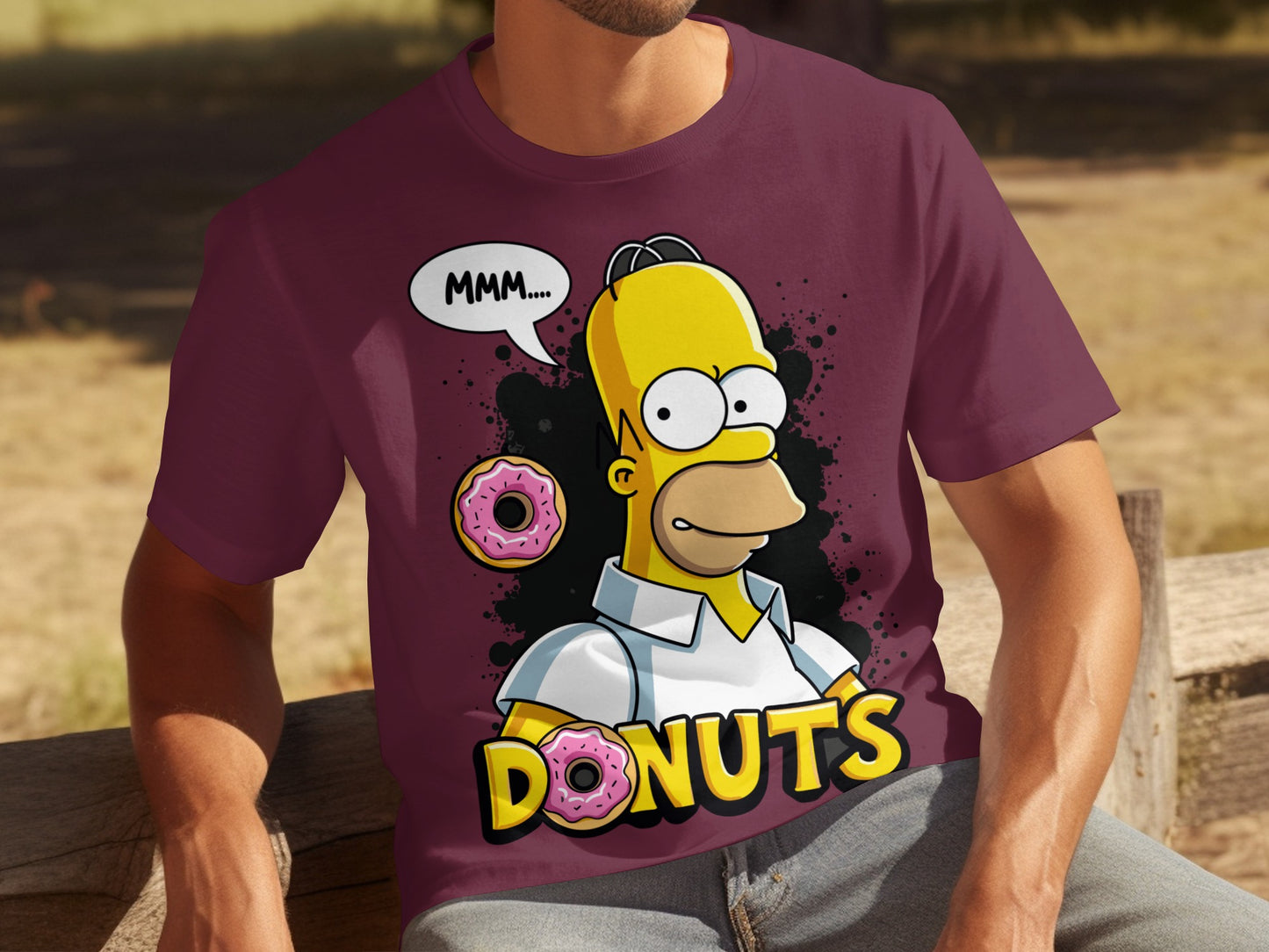 Cartoon Character Donut Lover MMM... Donuts T-Shirt