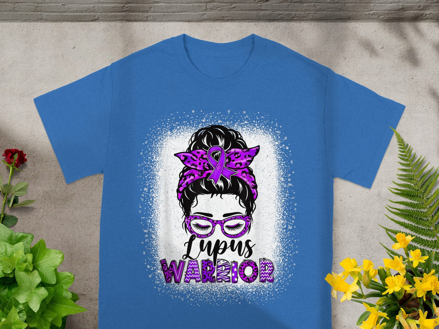 Lupus Warrior Graphic Unisex Blue T-Shirt