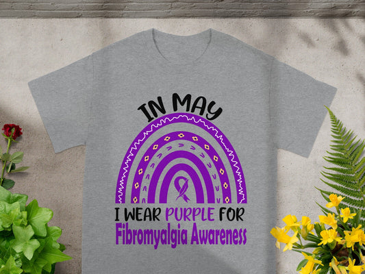 In May I Wear Purple for Fibromyalgia Awareness Shirt