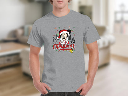 Mickey Mouse Christmas T-Shirt Festive Holiday Top
