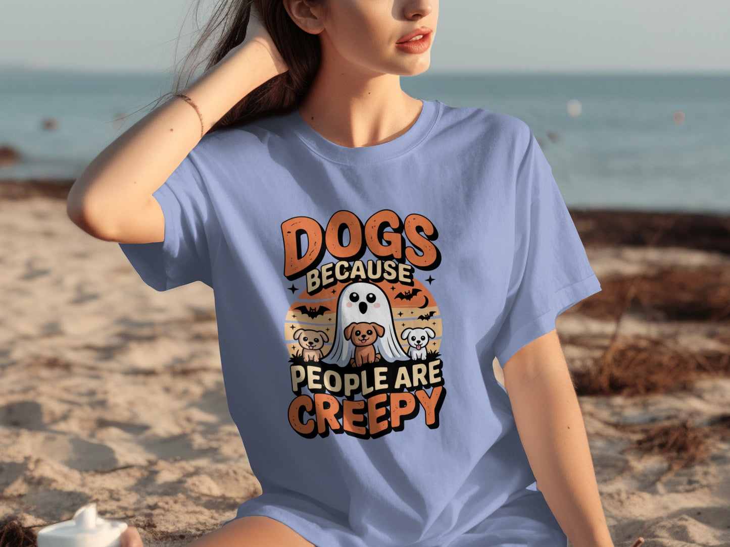 Dogs Because People Are Creepy Halloween T-Shirt