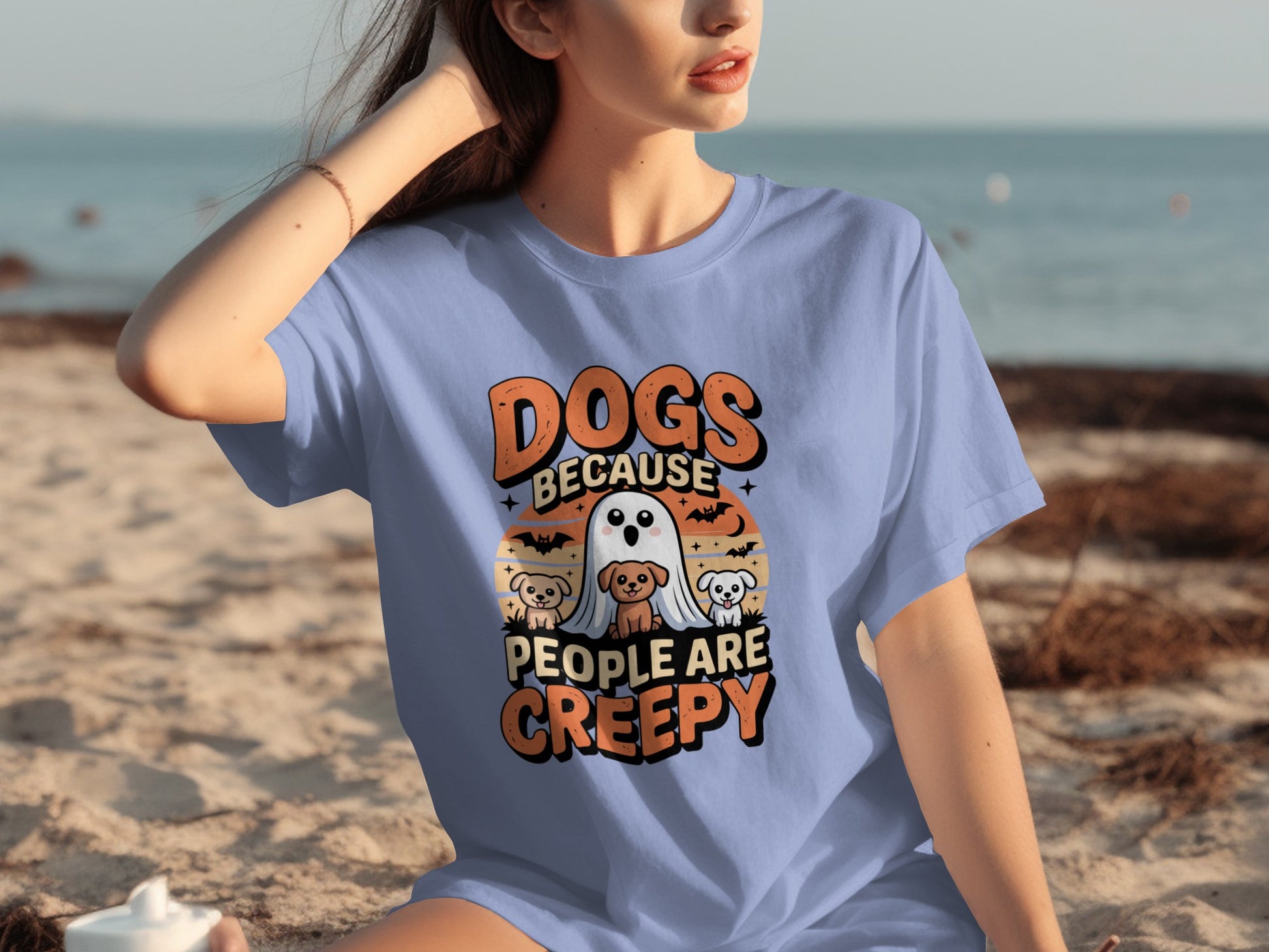 Dogs Because People Are Creepy Halloween T-Shirt
