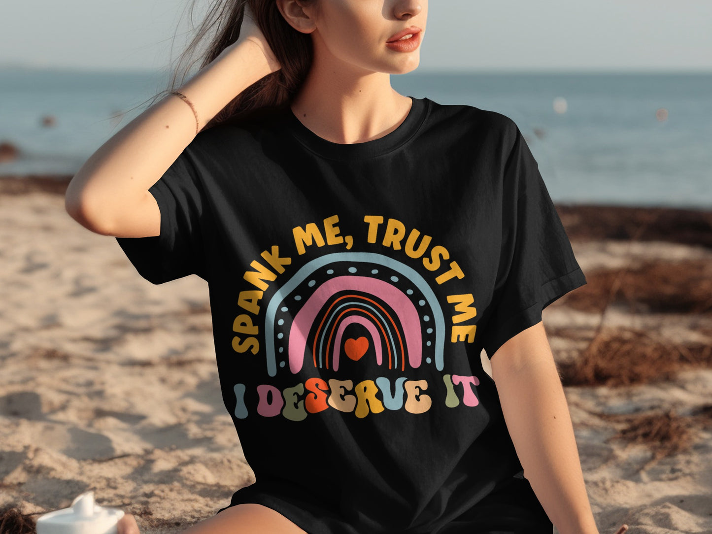 Spank Me Trust Me I Deserve It Graphic Tee