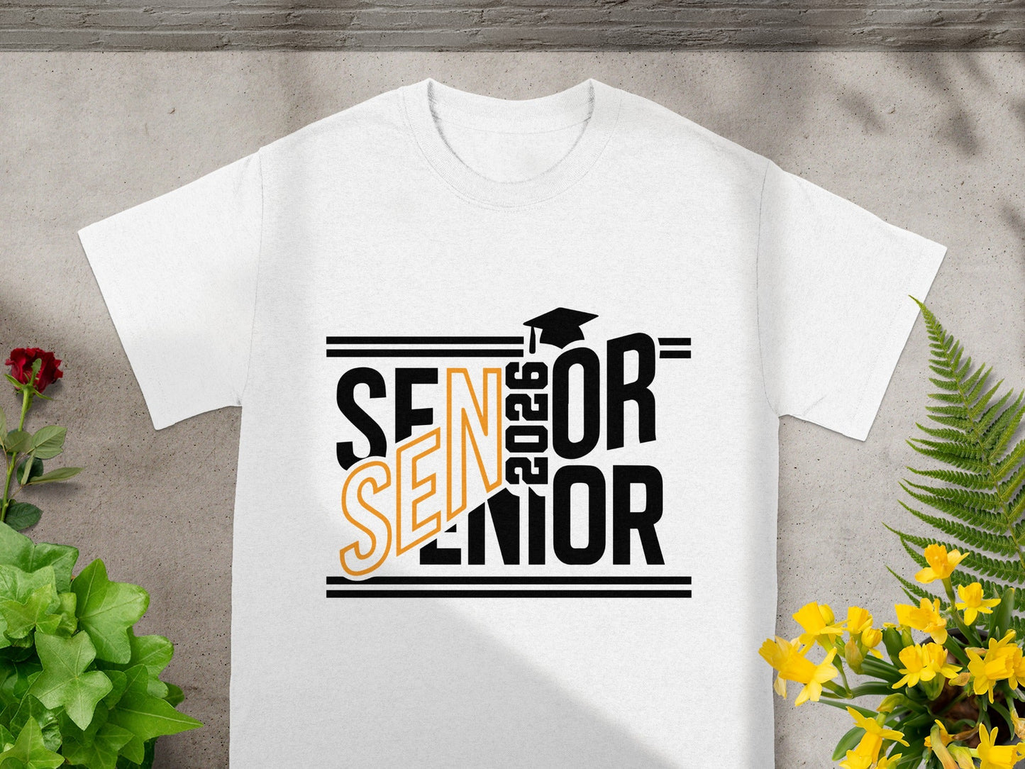 Senior 2026 Bold Graphic Graduation T-shirt