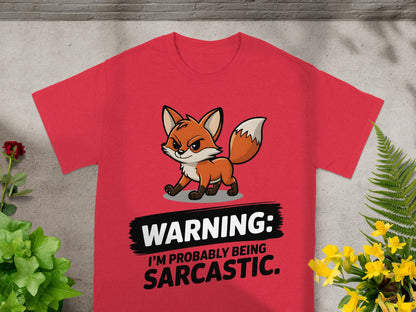 Warning I'm Probably Being Sarcastic Fox Shirt