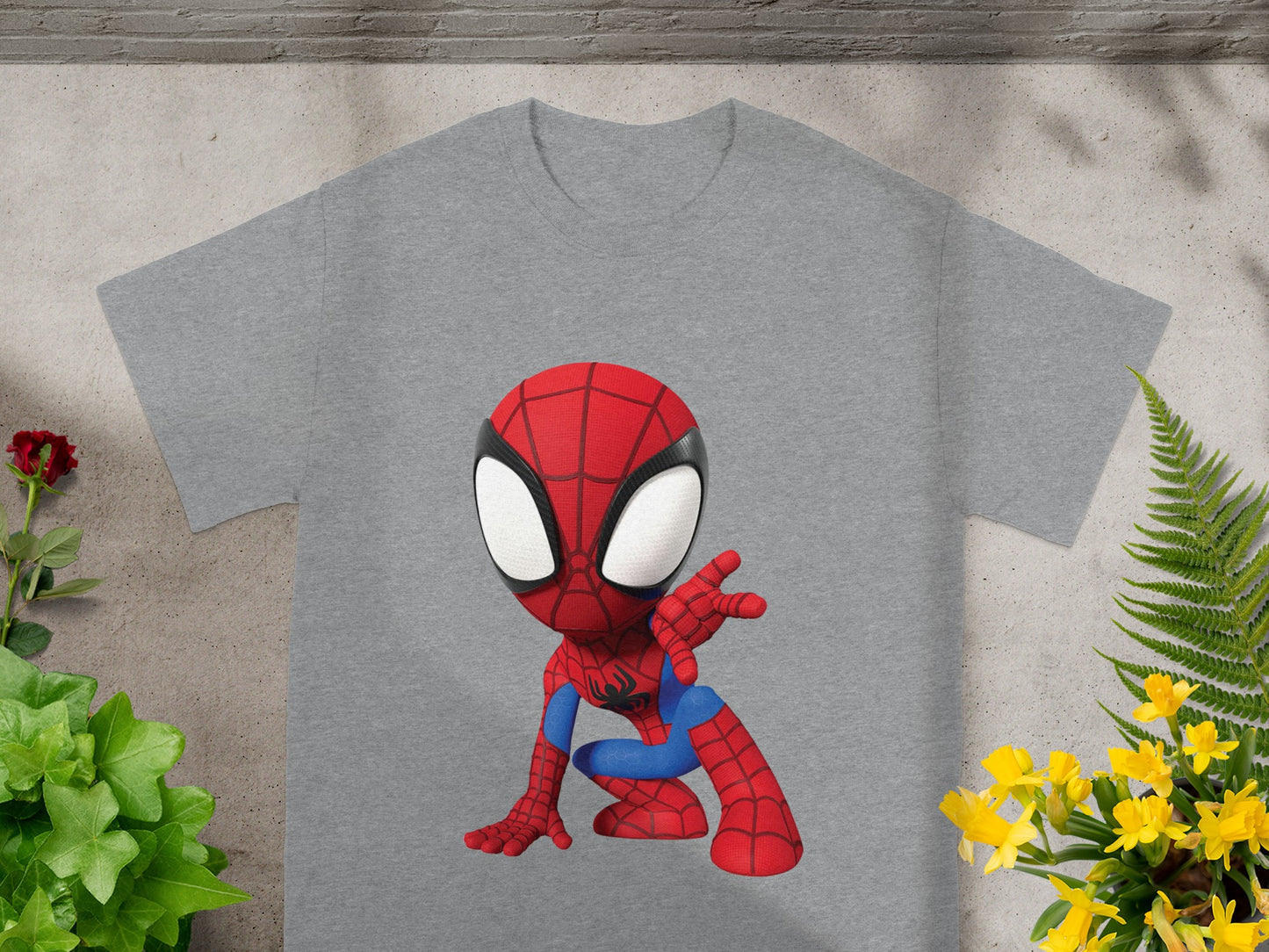 Spider-Man Graphic Grey T-Shirt for Fans and Collectors