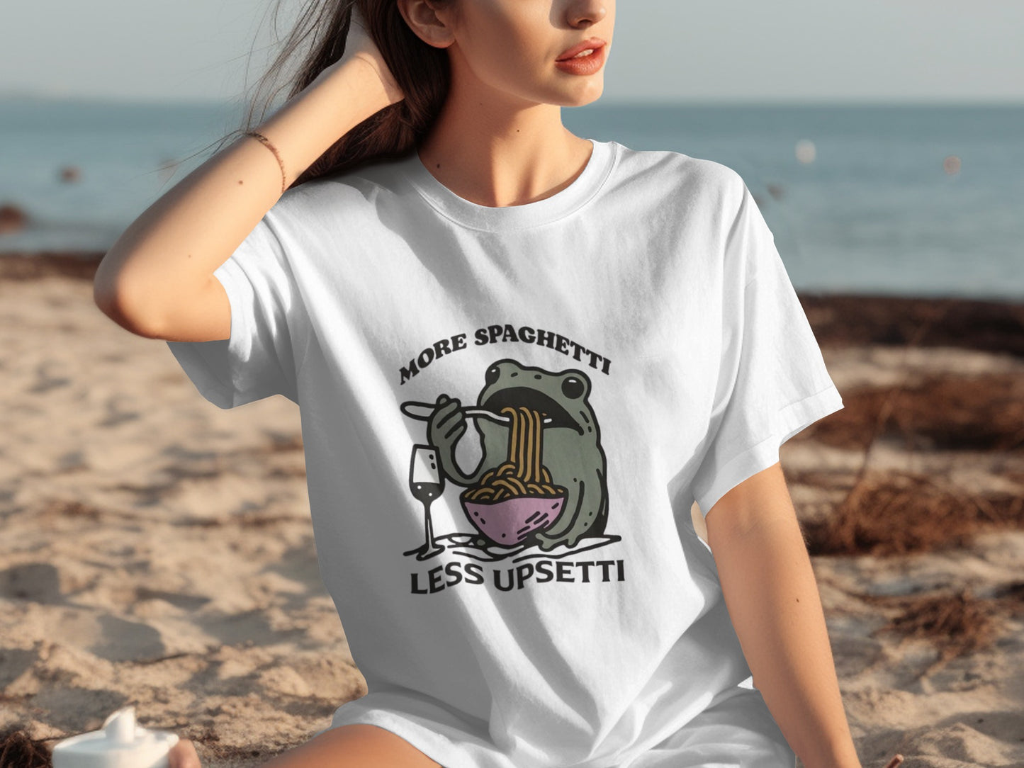 More Spaghetti Less Upsetti Graphic T-shirt