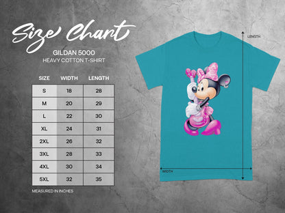 Minnie Mouse Guitar GILDAN 5000 T-Shirt product type