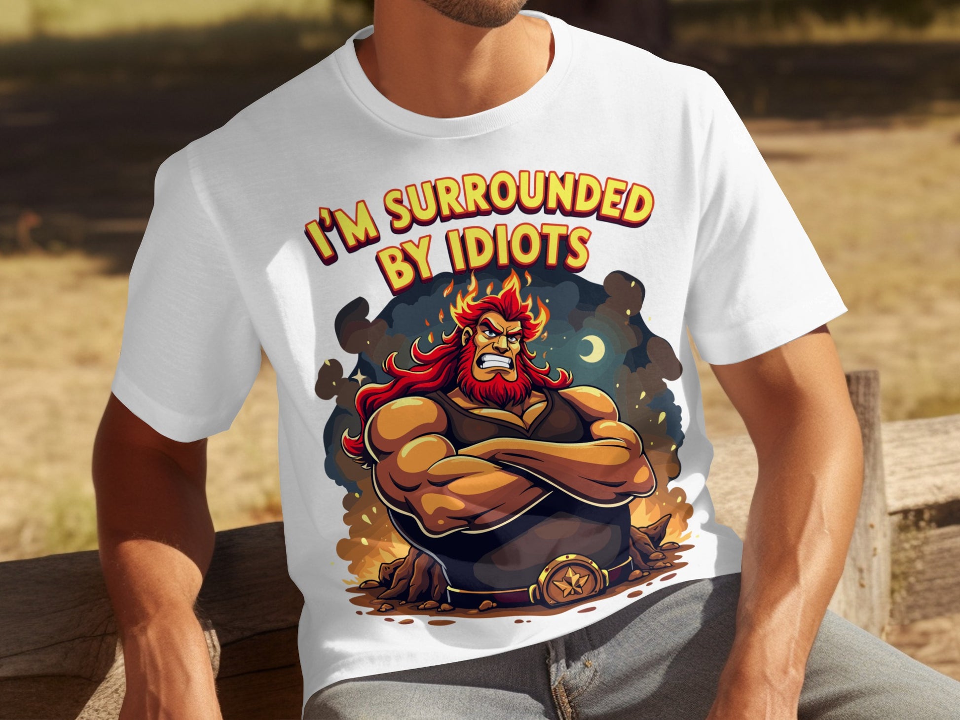 I'm Surrounded By Idiots Funny Graphic Tee