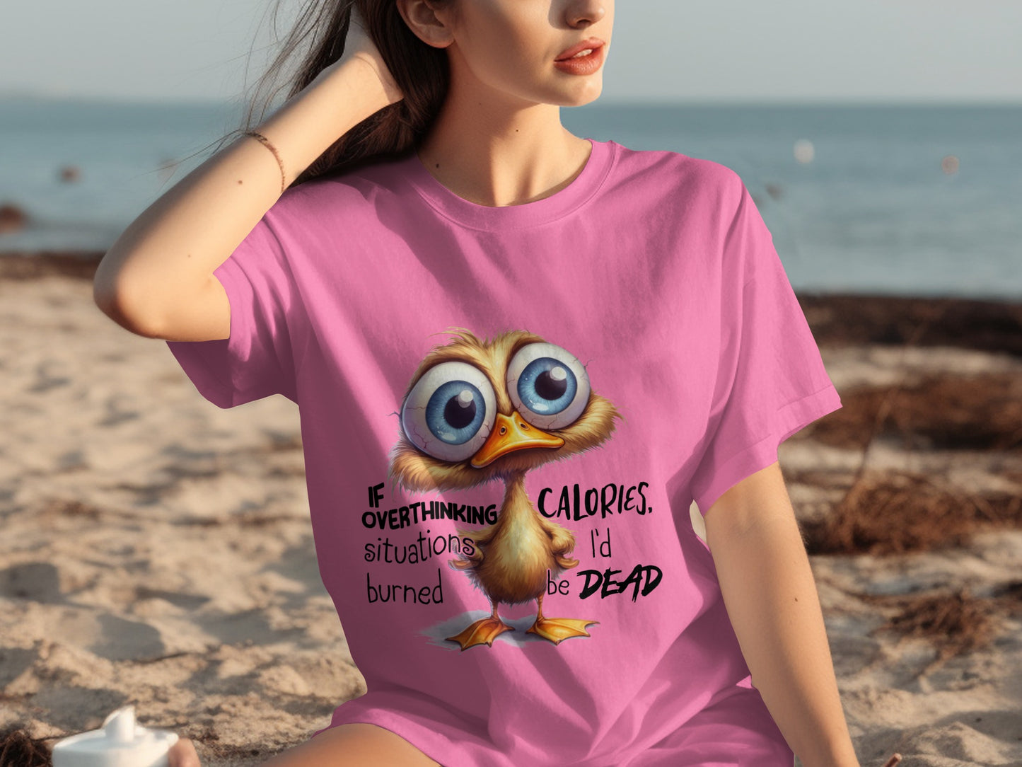 If Overthinking Burned Calories Cartoon T-Shirt