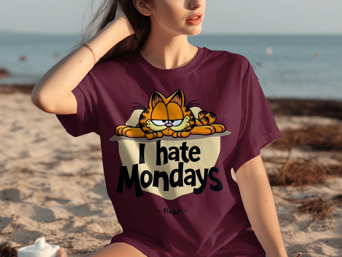 I Hate Mondays Garfield Graphic T-Shirt