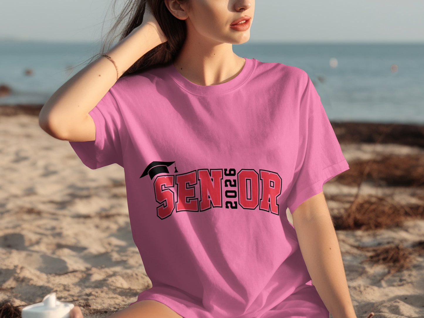Senior 2026 Graduation Pink T-Shirt for Class of 2026