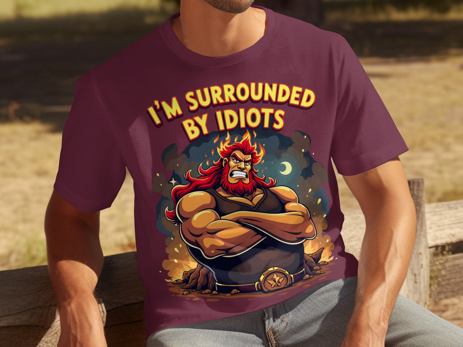 I'm Surrounded By Idiots Funny Graphic Tee