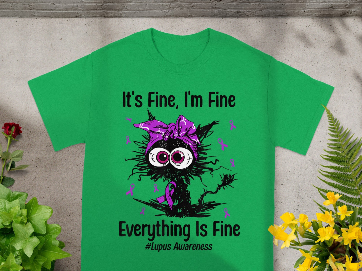 It's Fine I'm Fine Everything Is Fine Lupus Awareness Shirt