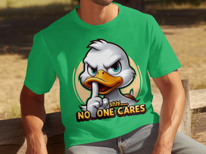 Shh... No One Cares Duck Graphic T-shirt