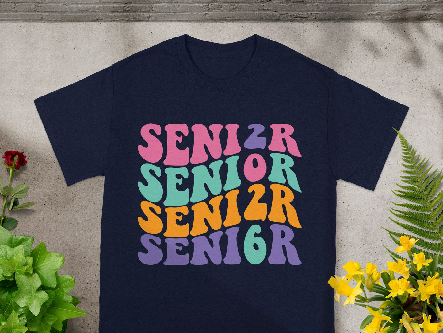 Colorful SEN1OR SENIOR SEN1OR SEN1OR S6NI6R shirt