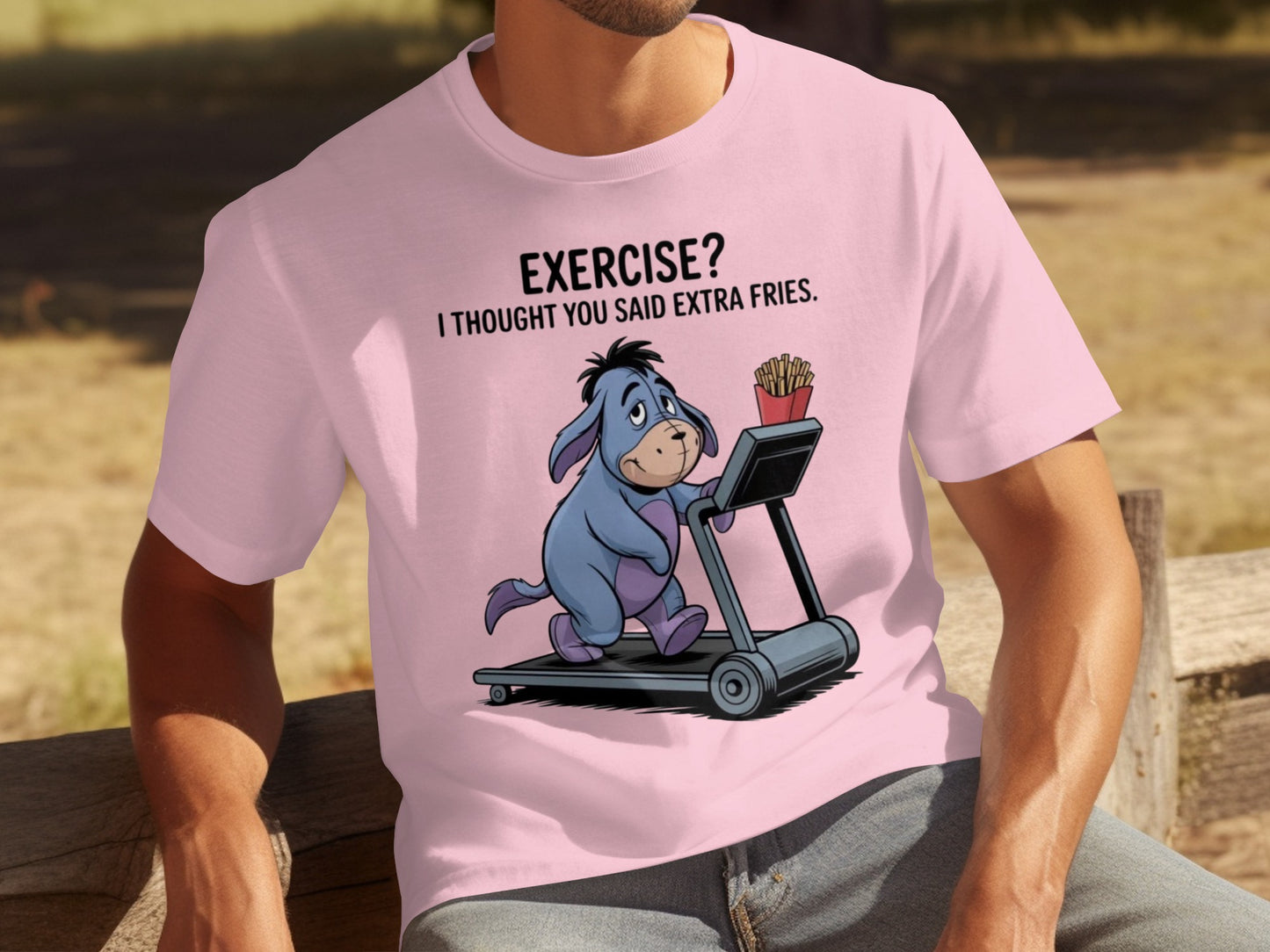 Exercise Thought You Said Extra Fries T-shirt