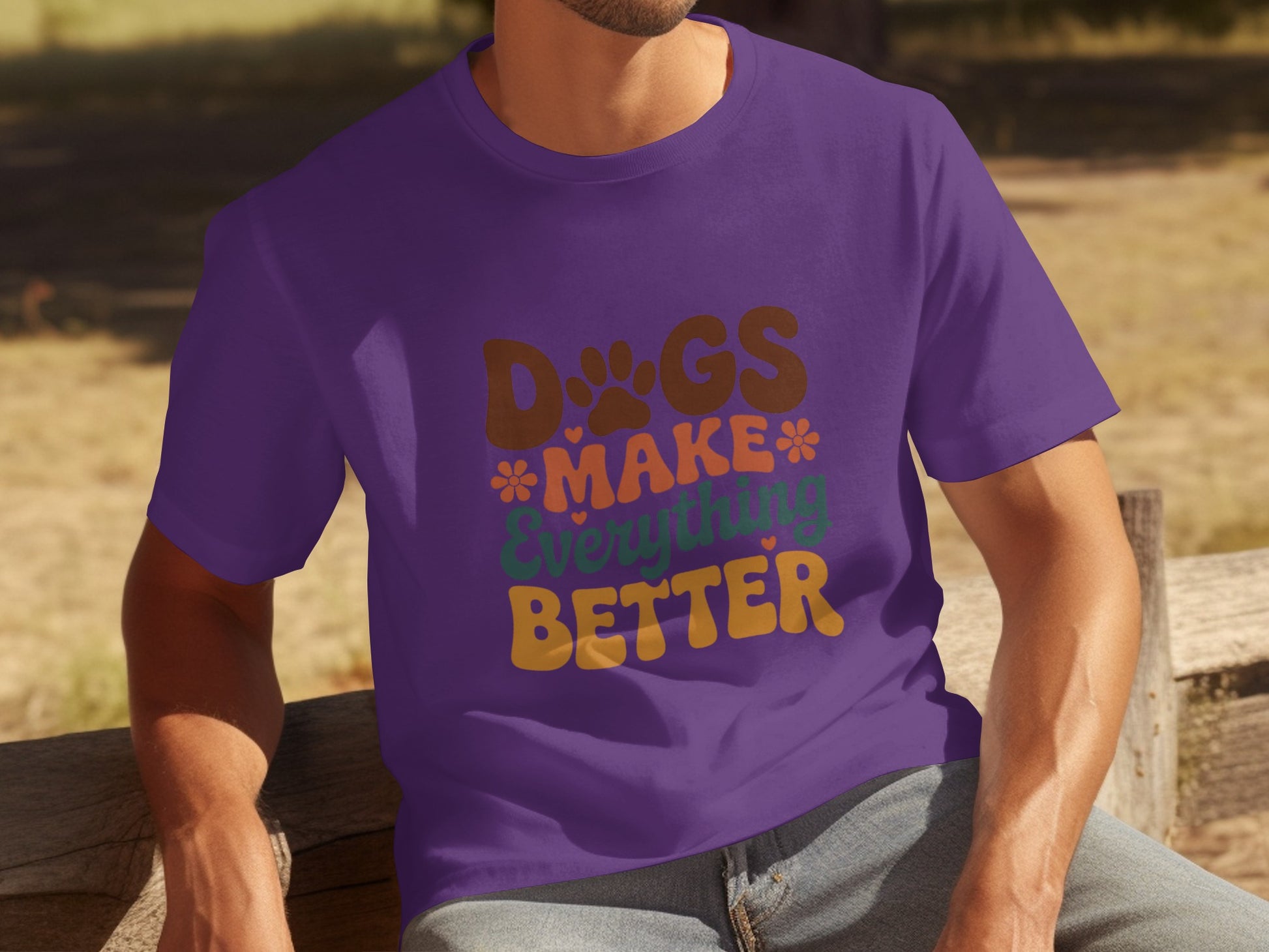 Dogs Make Everything Better Graphic T-Shirt