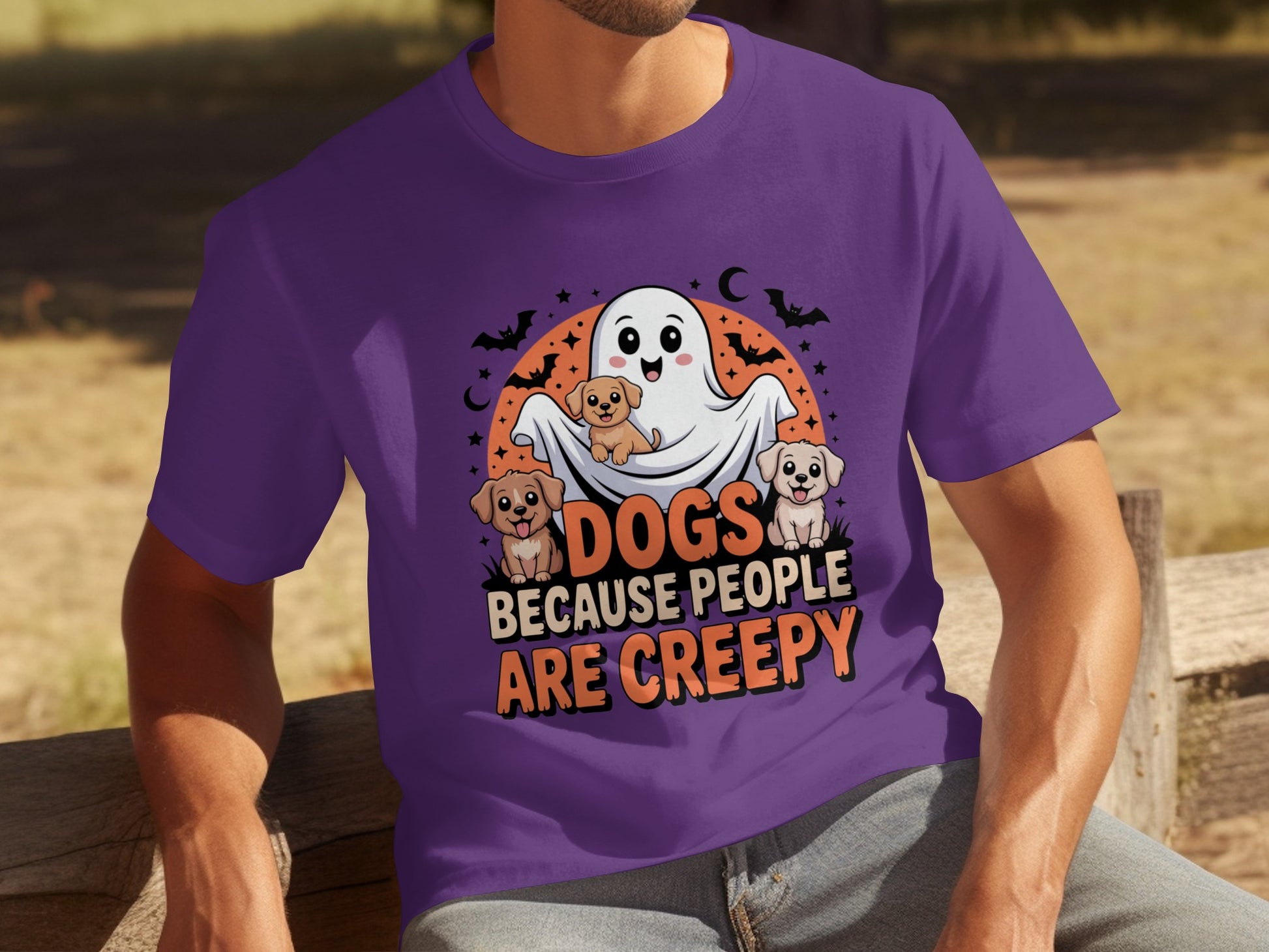 Dogs Because People Are Creepy Halloween T-Shirt