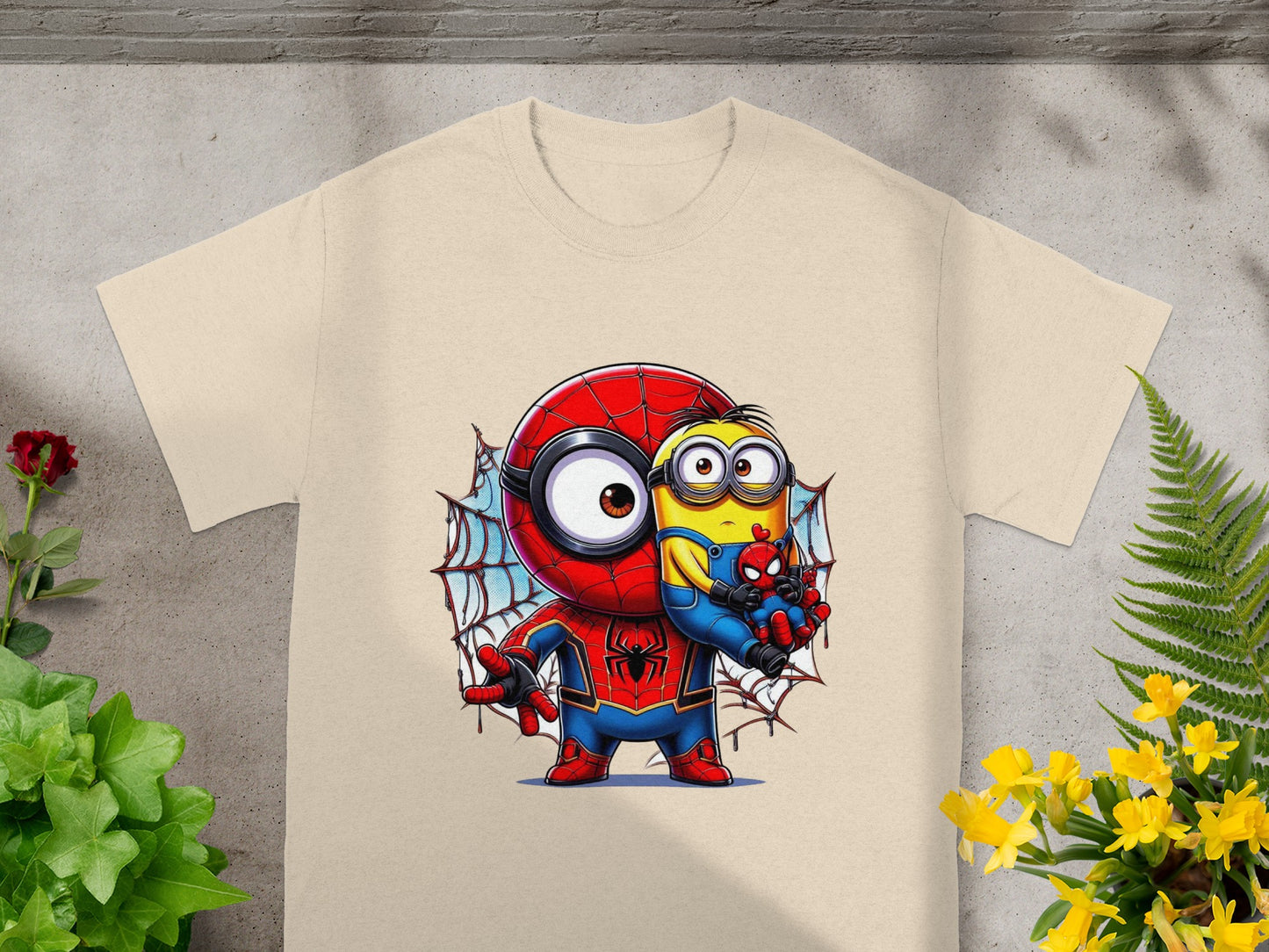 Minion & Spidey Crossover Charm T-Shirt