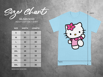 Gildan 5000 Hello Kitty T-shirt Size Chart product type