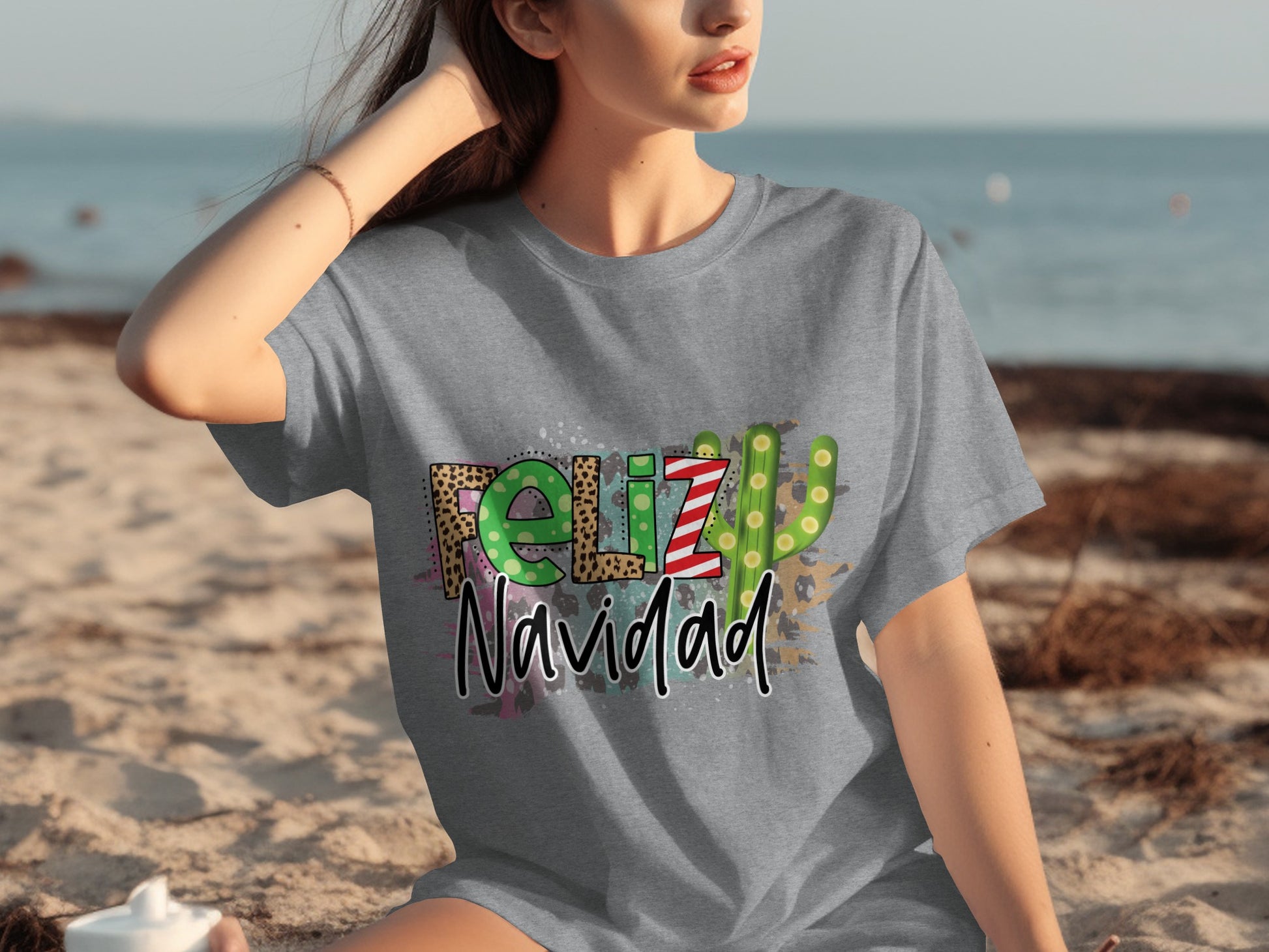 Feliz Navidad Cactus Themed Christmas Shirt