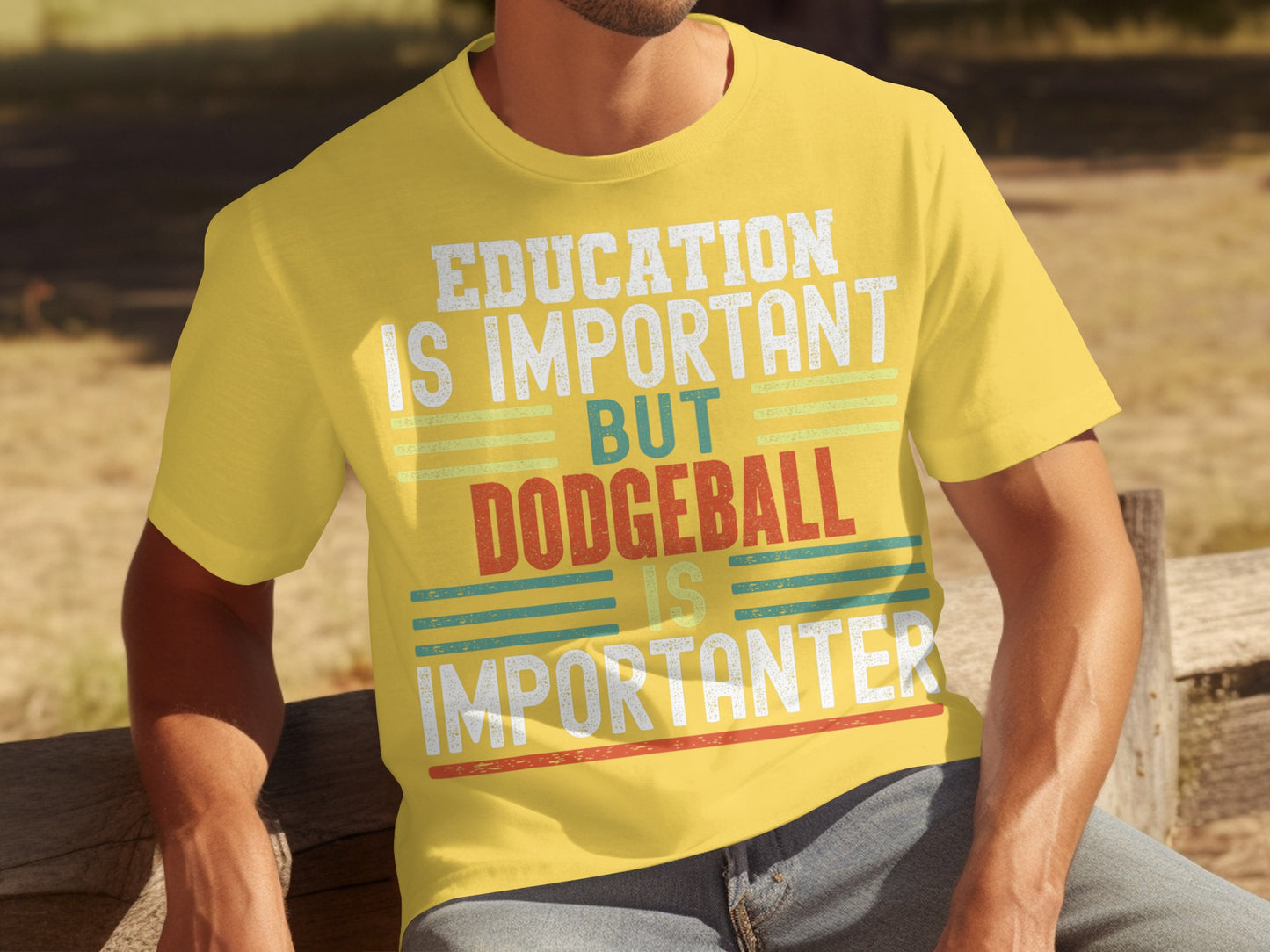 Education is Important But Dodgeball is Importanter Shirt