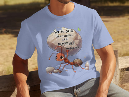 With God All Things Are Possible Matthew 19:26 T-shirt