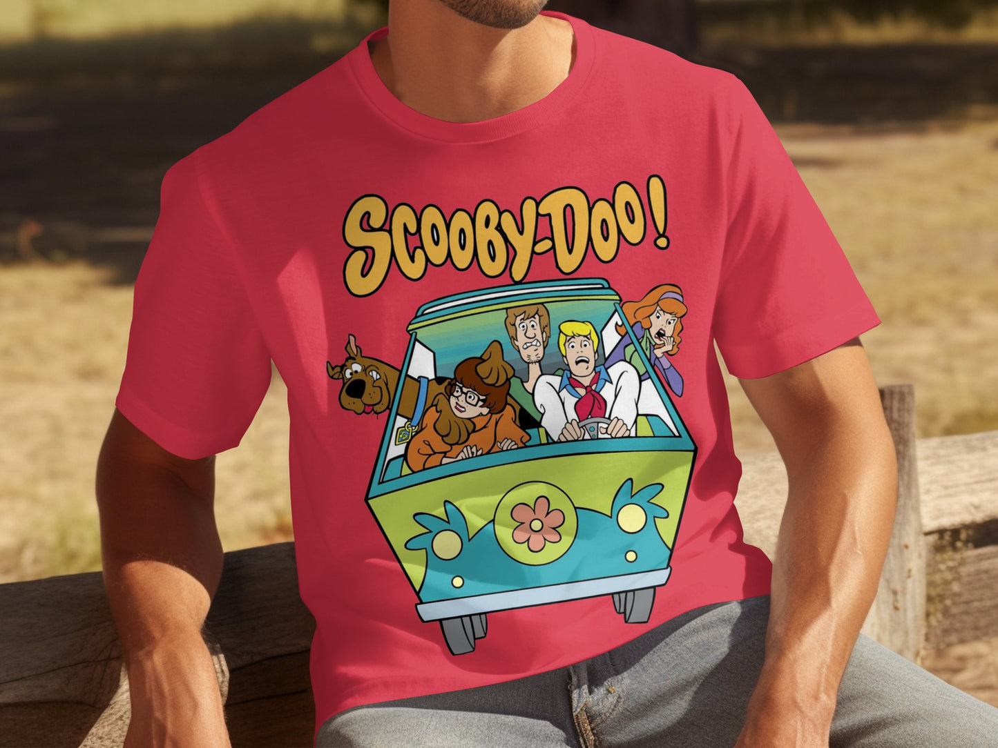 Scooby-Doo Mystery Machine Crew Graphic Shirt
