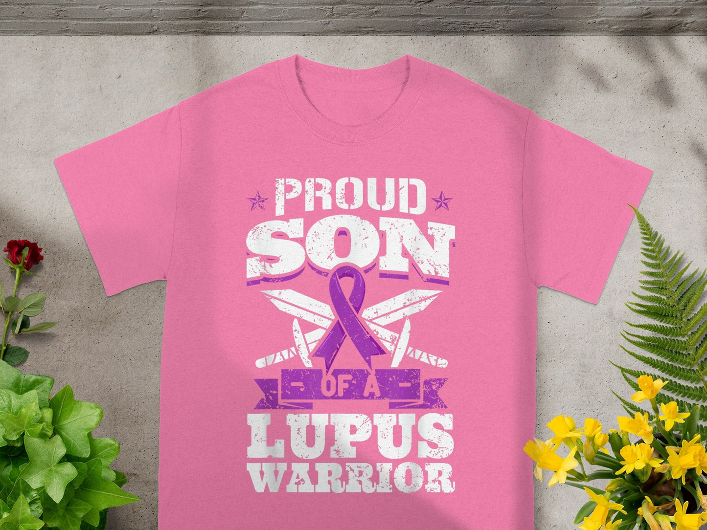 Proud Son of A Lupus Warrior Awareness T-Shirt