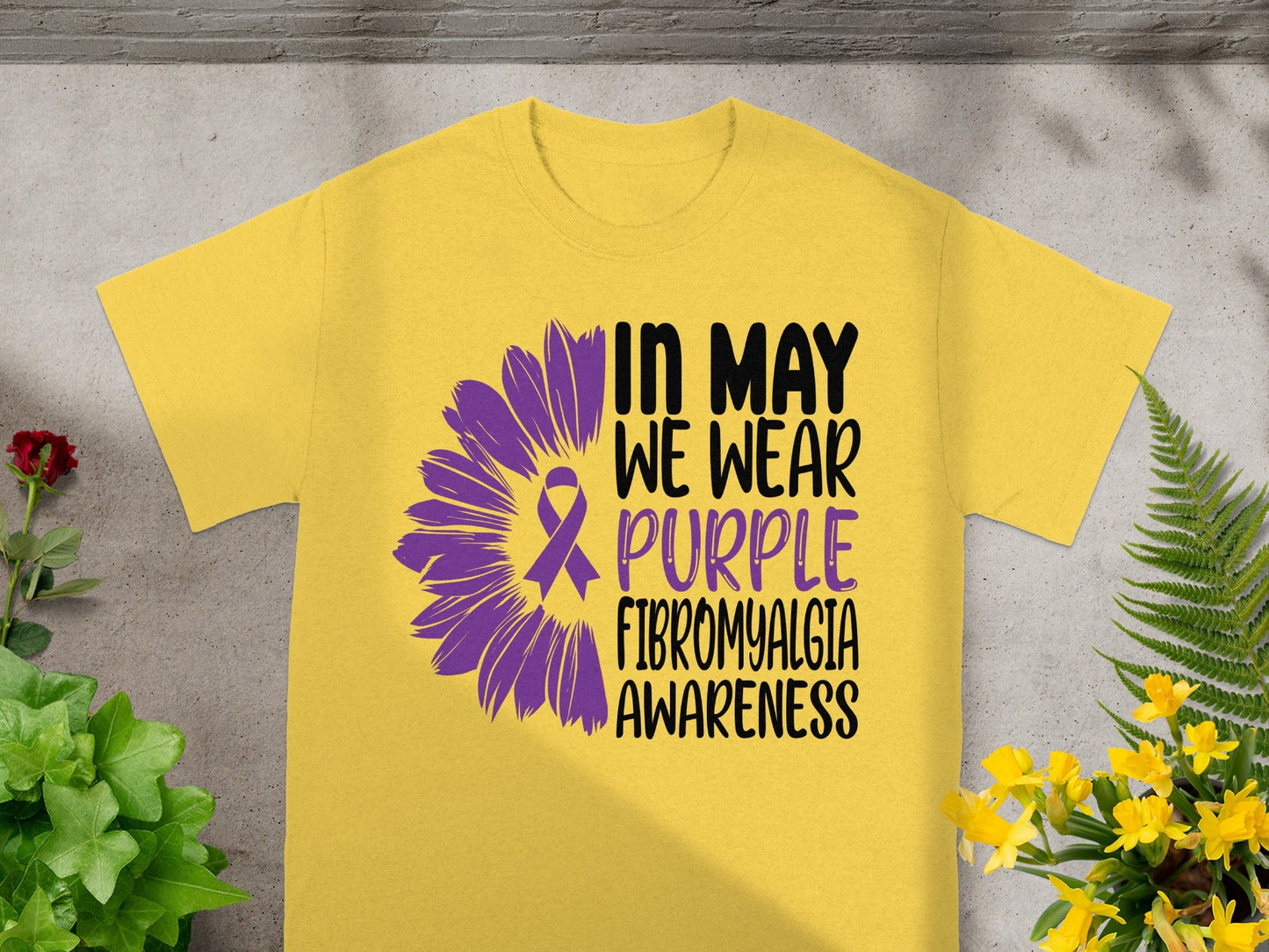 In May We Wear Purple Fibromyalgia Awareness Shirt