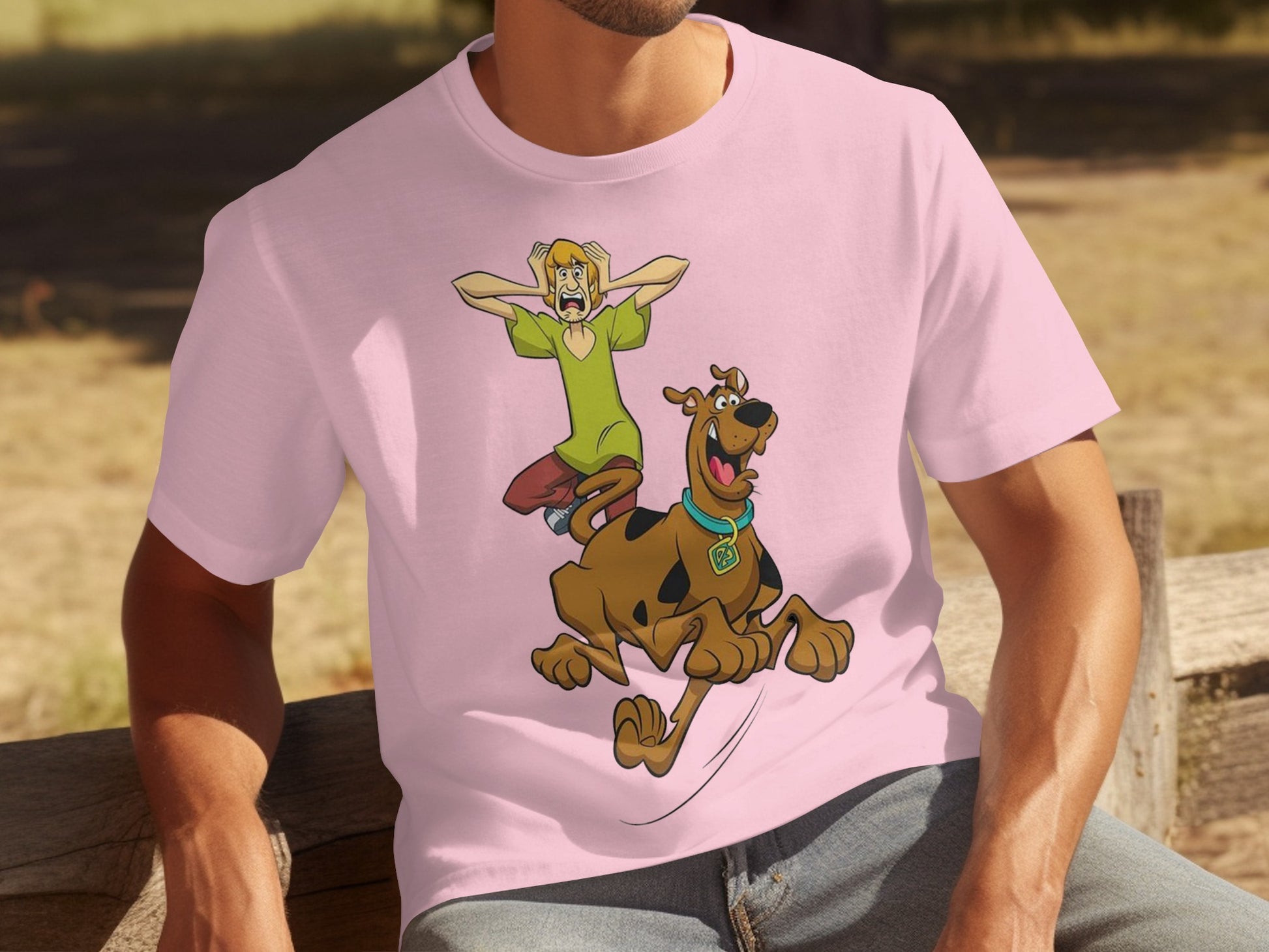 Scooby-Doo and Shaggy Print Pink T-shirt product