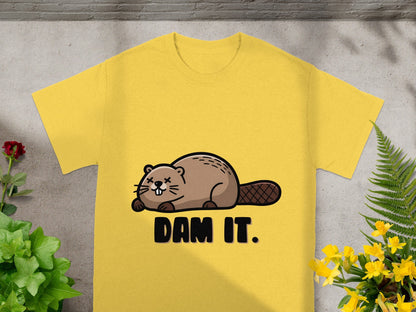 Funny Beaver Dam It Short Sleeve Casual Shirt
