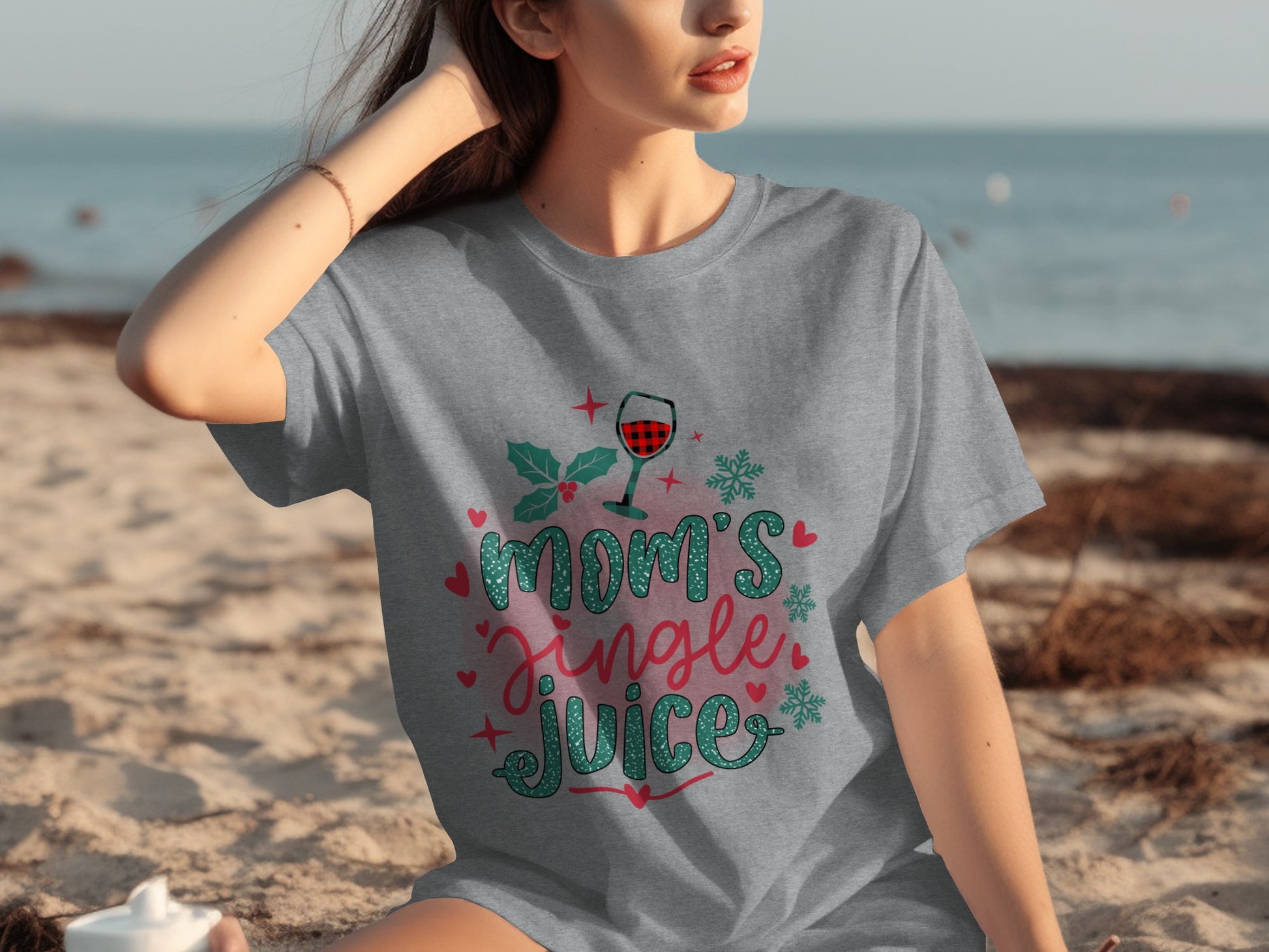 Mom's Jingle Juice Festive Holiday Shirt