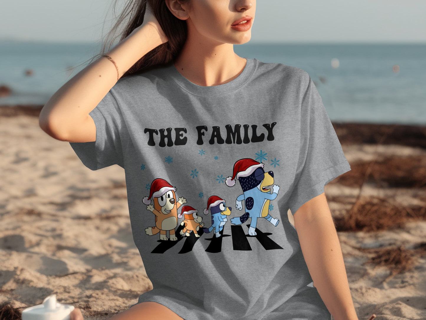 Christmas Family Cartoon Characters The Family T-shirt