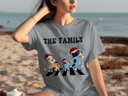 Christmas Family Cartoon Characters The Family T-shirt