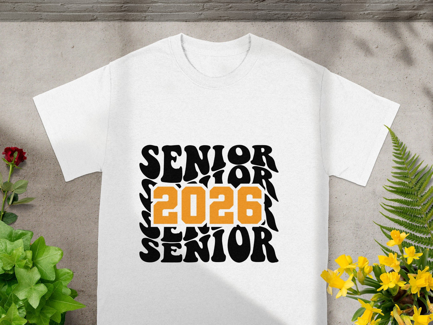 Senior 2026 Graphic White Casual Shirt for Graduates