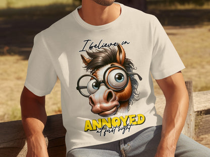 I Believe In Annoyed At First Sight Funny T-Shirt