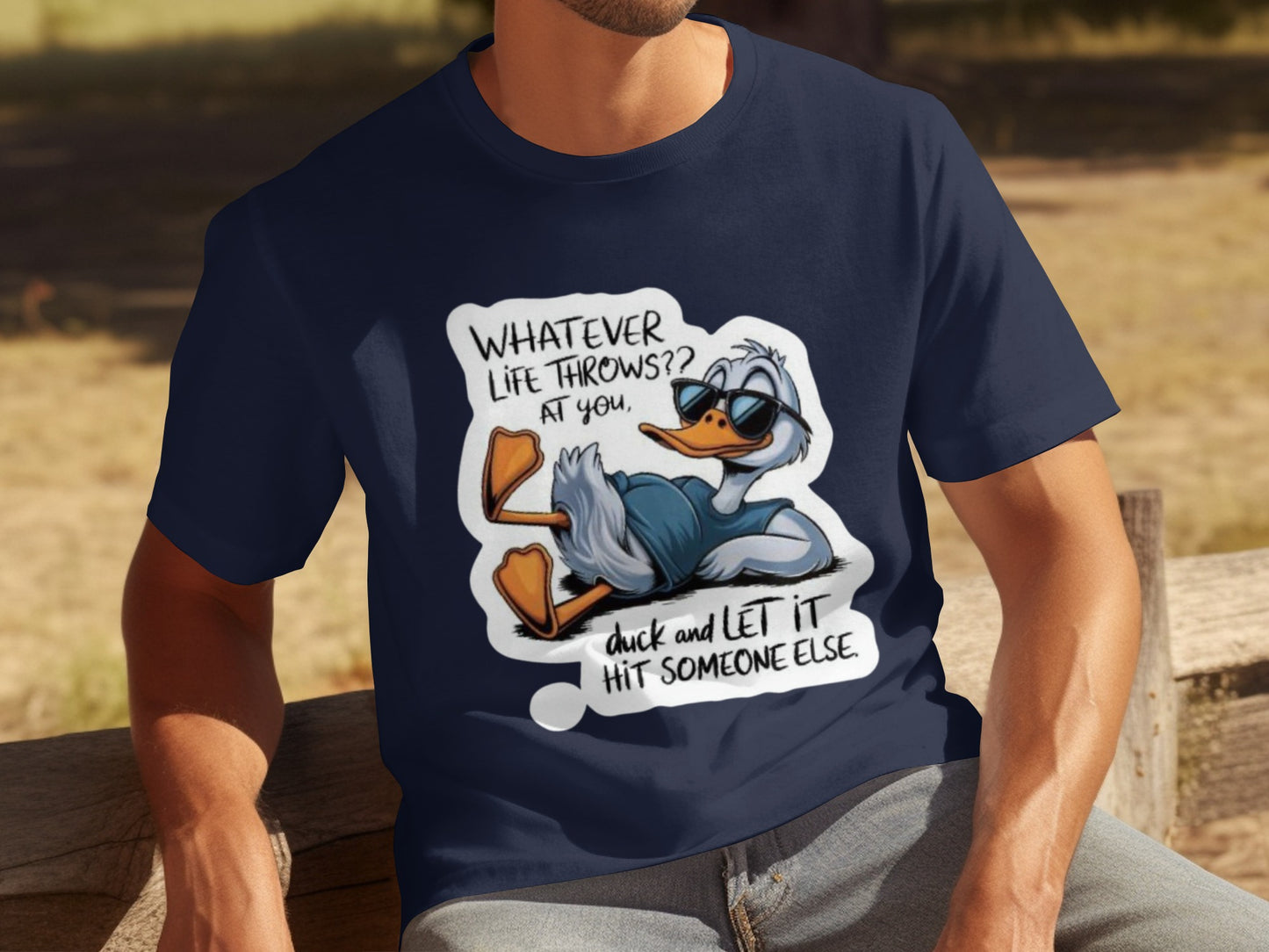 Whatever Life Throws At You Funny Duck T-Shirt