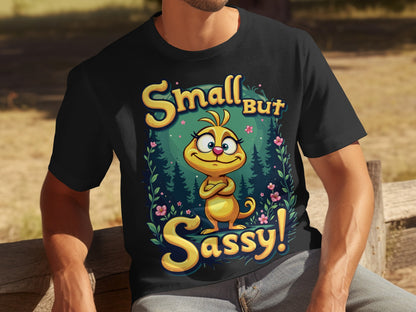 Small But Sassy Cartoon Character T-shirt