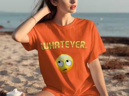 Whatever Emoji Face Expression T-Shirt