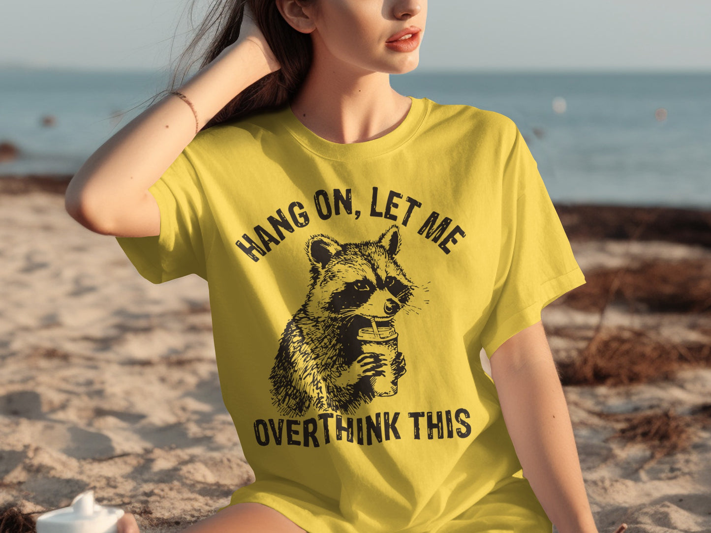 Hang On Let Me Overthink This Raccoon T-Shirt