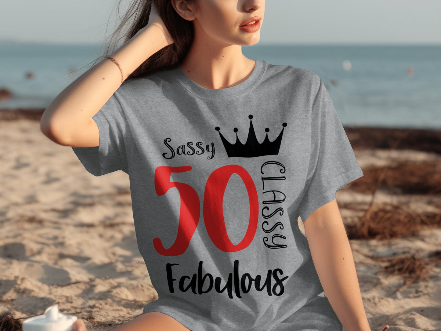 Sassy Classy Fabulous 50th Birthday Graphic T-shirt