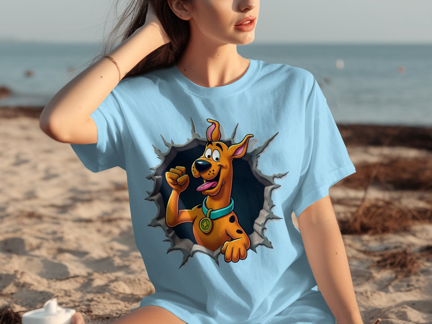 Scooby-Doo T-Shirt with Cartoon Character Design