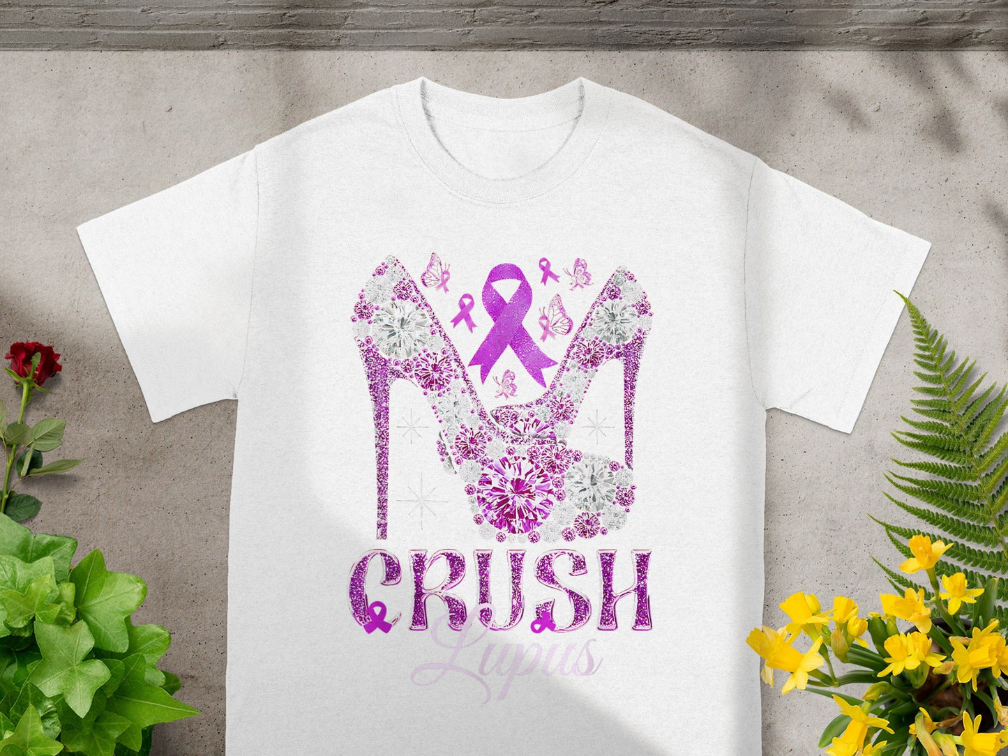 Purple Crush Lupus Awareness Graphic Tee Shirt