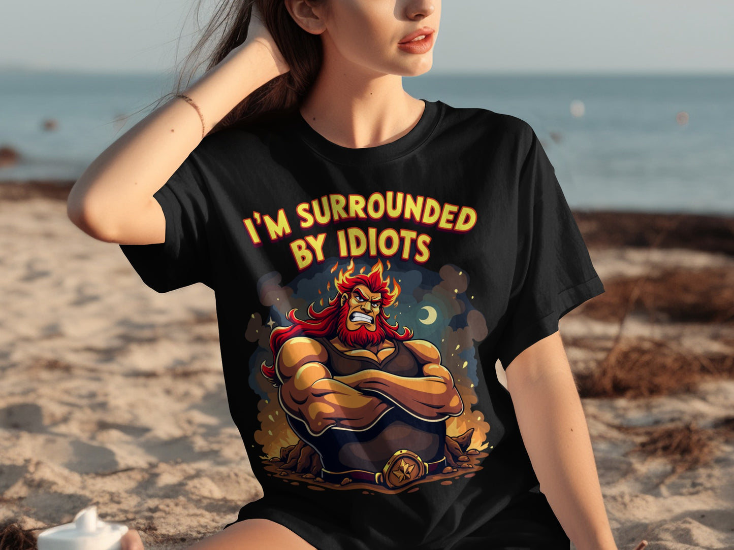I'm Surrounded By Idiots Funny Graphic T-shirt