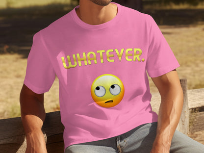 Whatever Emoji Rolling Eyes Design T-shirt
