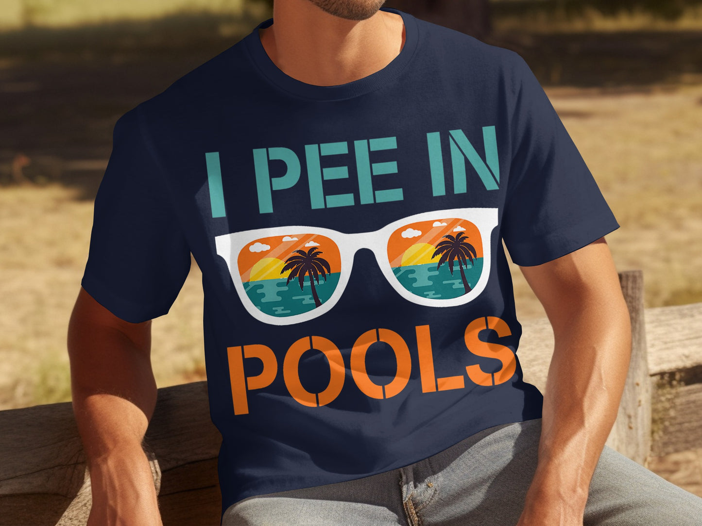 Funny I Pee In Pools Beach Vacation T-Shirt