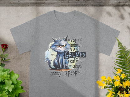 Grumpy Cat Who Slaps Annoying People T-Shirt