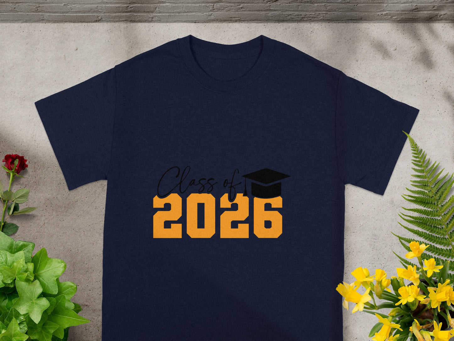 Class of 2026 Graduation Shirt with Cap Design